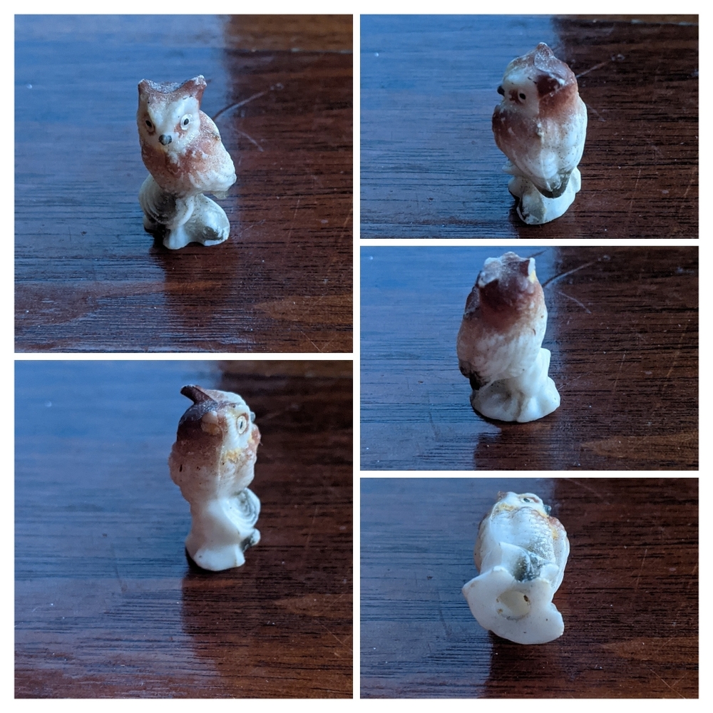 Miniature Owl Figurine 🦉 Vintage